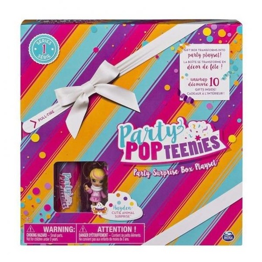 [BT6044091] Caja Sorpresa Party Pop Teenies Serie1 4a+