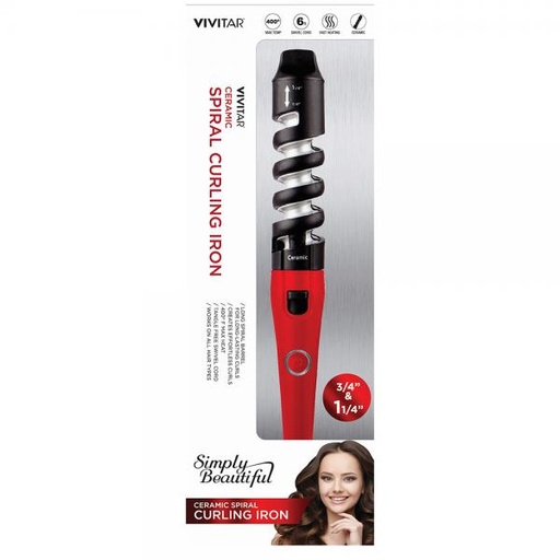 [SK8410R] Rizadora Espiral de Cerámica Roja