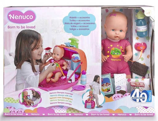 [FM13791] Bebé Nenuco con Maletín de Viaje y Accesorios 2a+