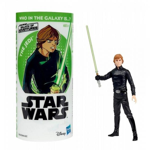[HBE5648] Figuras Star Wars Galaxia de Aventuras Estuche Cilindrico 4a+