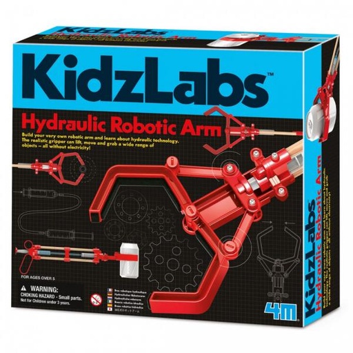 [4M3414] Brazo Robótico Hidráulico Kidz Labs 5a+