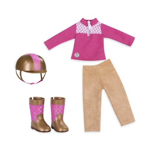 [BN50008] Ropa de Equitación para Muñeca 36cm Glitter Girls 3a+