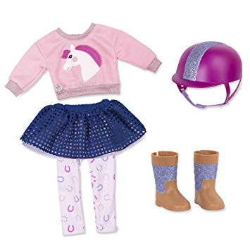 [BN50026] Ropa de Equitación Deluxe para Muñeca 36cm Glitter Girls 3a+
