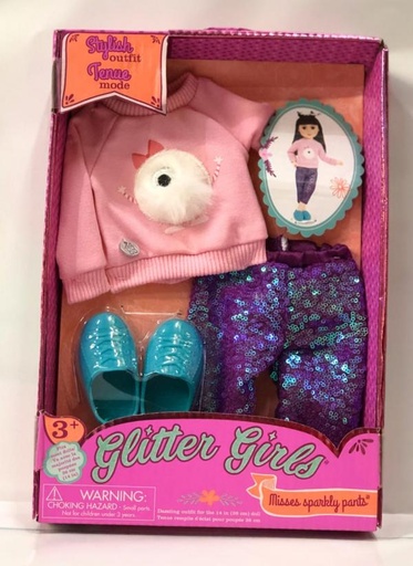 [BN50038] Ropa Misses Sparkly Pants para Muñeca 36cm Glitter GIrls 3a+