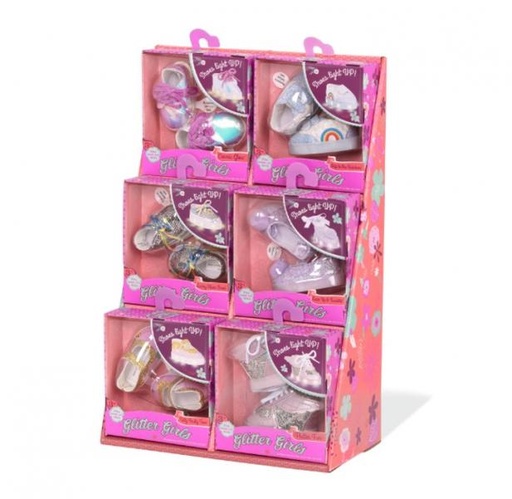 [BN57069] Zapatos Brillantes Muñeca 36cm Glitter Girls Surt/5 Display/6(57024-27-29-30-31) 3a+