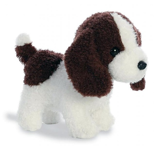 [AU02513] Peluche Cachorrito Blanco con Café