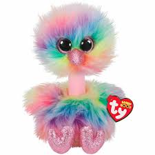 [BTTY36448] Peluche Beanie Boos Avestruz Asha Multicolor Mediano