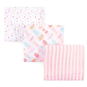 [BV52074] Manta para Envolver al Bebé Set/3 Caja de Regalo Helado