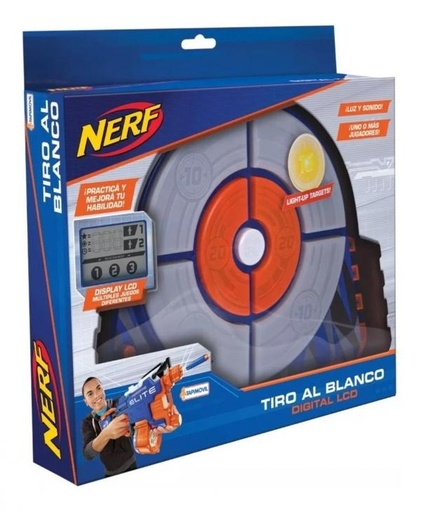 [JZNER0156] Blanco Digital Nerf Luz y Sonidos 8a+