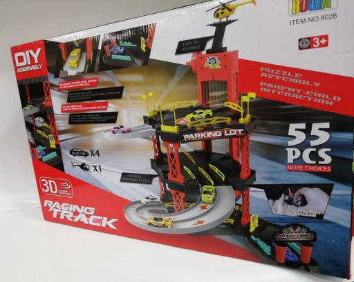 [WW8026] Pista Parqueo Racing 55pzs 3a+(435543)