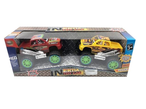 [WWWJ950109D] Vehículo 4x4 de Fricción Set de 2 3a+(436106)