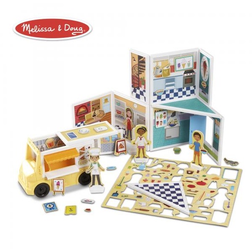 [MD30658] Tienda Pizzería y Heladería Magnética 105pzs 4-10a