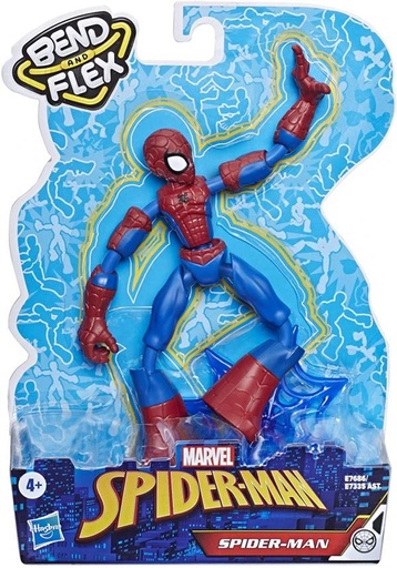 [HBE7335] Figuras Spider-Man (Bend and Flex)Dobla y Flexiona Surt/4 4a+