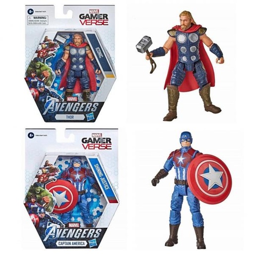 [HBE8677] Figuras Avengers GamerVerse 4a+ / Surtido de 2 Se venden por Separado
