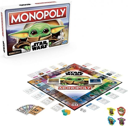 [HBF2013] Hasbro Games - Juego Monopoly Star Wars The Mandalorian Bebé Yoda 8a+