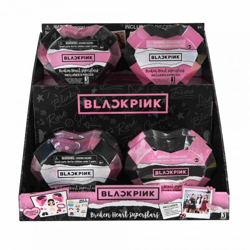 [JZBPK0056] BlackPink Figura Sorpresa Superestrella Corazon Roto 6a+