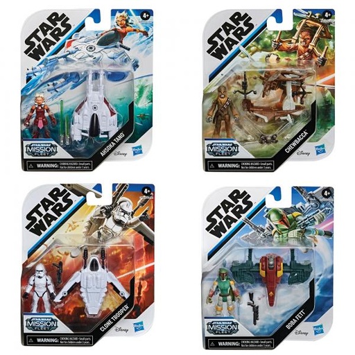 [HBE9344] Figura Star Wars y Vehículo Blister 4a+ / Surtido de 3 / Se venden por separado