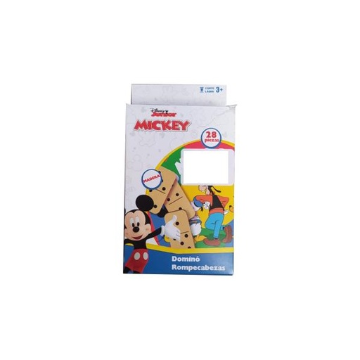 [FC55750] Rompecabezas Dominó de Madera Mickey Mouse 28pzs en Caja 3a+ (COD000889)