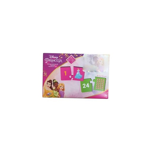 [FC55766] Rompecabezas de Madera Numeros 124 Princesas Disney 3a+ (COP000898)
