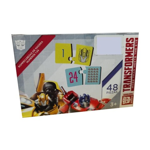 [FC55768] Rompecabezas de Madera Numeros 124 Transformers 3a+ (COT000045)
