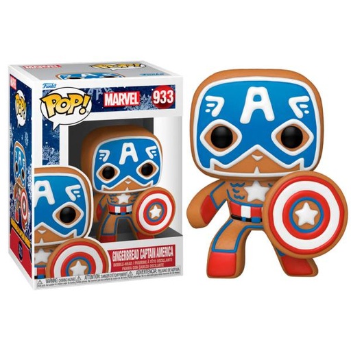 [FK50657] Figura Funko Pop! Marvel (933) Gingerbread Capitán América 3a+