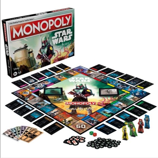 [HBF5394] Hasbro Games - Juego de Mesa Monopoly Star Wars Boba Fett 8a+