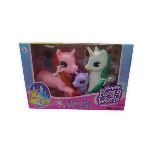 [GIG51413] Familia Pony Set de 3 Surt/2 3a+