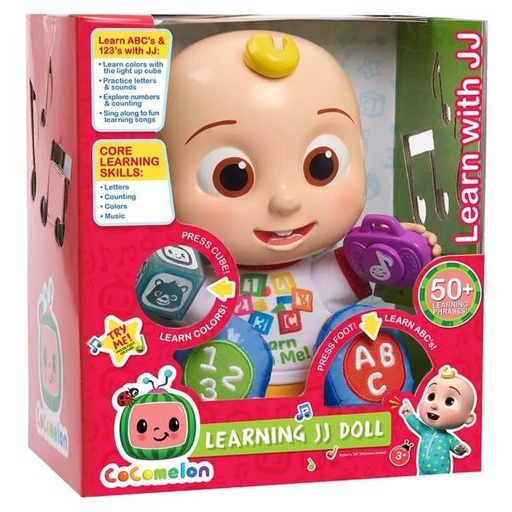 [BT96112] Muñeco Cocomelon JJ de Aprendizaje Luz/Sonidos 18m+