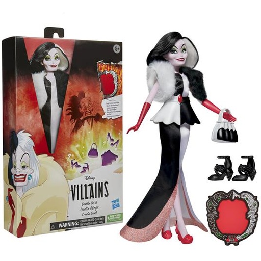 [HBF4563] Muñeca Disney Villanos Cruela de Vil 5a+