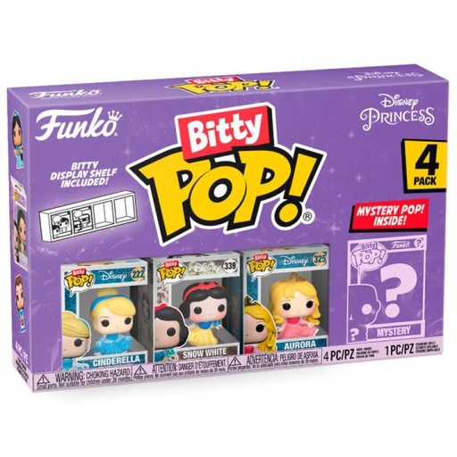 [FK73029] Set/4 Figuritas Funko Bitty Pop! Disney Princesas 3a+