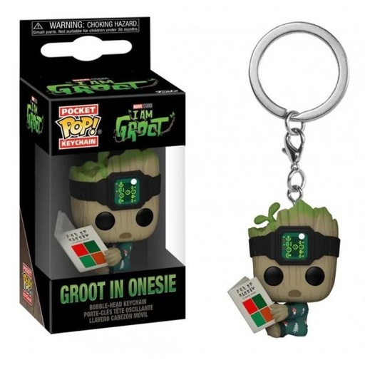 [FK70647] Llavero Pocket Pop! Marvel I Am Groot ( Groot in Onesie) 3a+