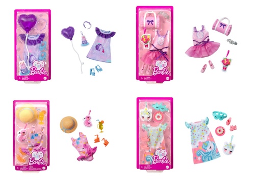 [MTHMM55] Acessorios para Muñecas Barbie Atuendos  3a+ ( Se Venden por separado )