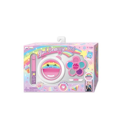 [HF633RB] Cosméticos con Espejo y  Luz para Selfies  14a+