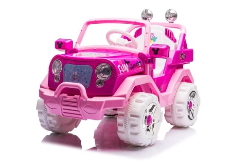 [PI10817MN] Jeep Montable 4 X 4 de Minnie   Bateria 6 V 3a+