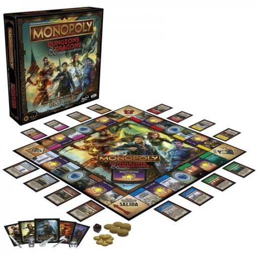 [HBF6219] Hasbro Games - Juego de Mesa Monopoly Dungeons & Dragons 8a+
