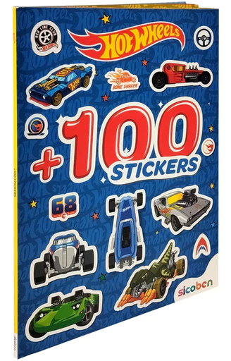 [ES62050] Hot Wheels - Libro de 100 Stickers de  3a+