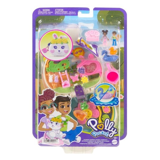 [MTHKV36] Polly Pocket Estuche de Jardín Conejo 4a+
