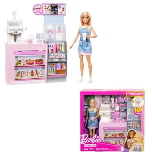 [MTHXN94] Muñeca Barbie con Cafeteria 10Pzs 3a+