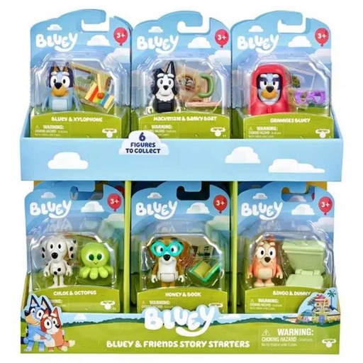 [BT18041] Figuras de Bluey Displ/12 Surt/8 3a+