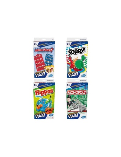 [HBF8249] Hasbro Games - Juegos de Mesa de Viaje surtido 8a+