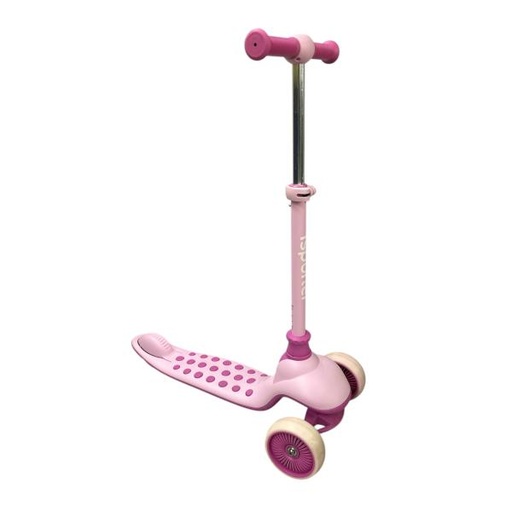 [ZEM5P] Scooter de 3 Ruedas Rosado con Luz 3a+ 50Kg Max