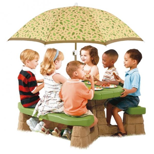 [ST7877] Mesa de picnic con sombrilla