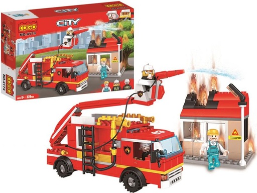 [CO4174] Camión de Bomberos y Casa 328pzs 6a+