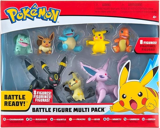[JZPKW2542] Pokémon Figuras Listos Para La Batalla Pack/8 4a+