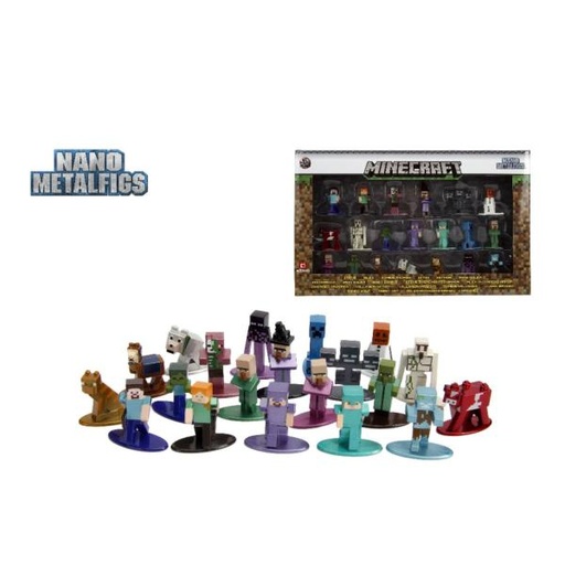 [JA30770] Set de 20 Figuras de Minecraft Caves & Cliffs Metálicas  3a+