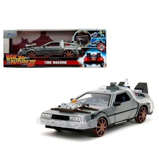 [JA34996] Carro Regreso al Futuro 3 Hollywood Rides Time Machine 1:24 8a+