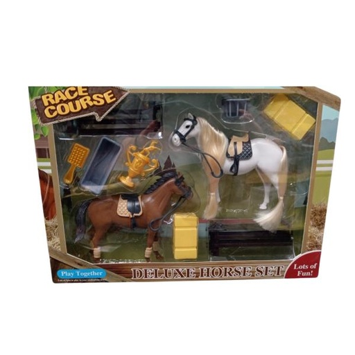 [WW1233C] Set de 2 Caballos con Accesorios 3a+ (454698)