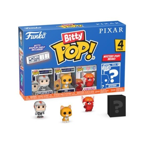 [FK75466] Set/4 Figura Funko Pop! Bitty Disney Pixar Displ/12 3a+