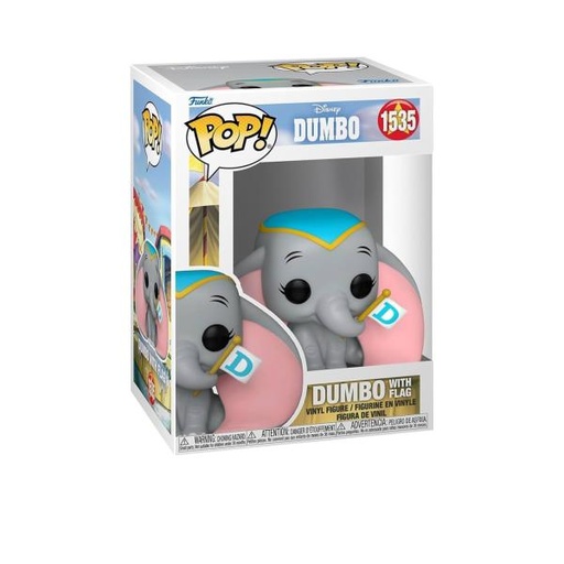 [FK80207] Figura Funko Pop! Disney Dumbo (1535) Dumbo With Flag 3a+