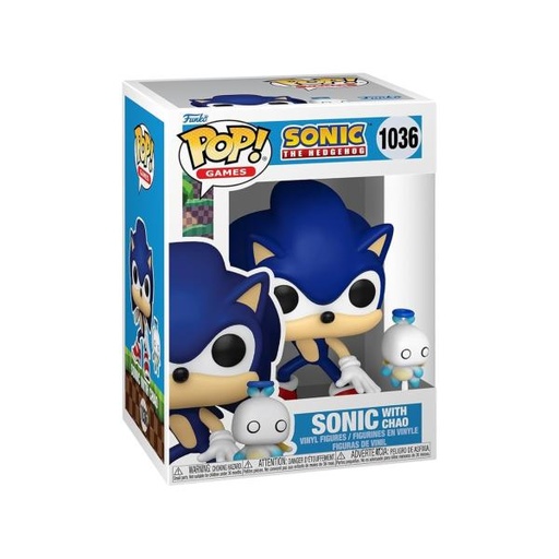 [FK80309] Figura Funko Pop! Sonic the Hedgehog (1036) Sonic With Dark Chao 3a+